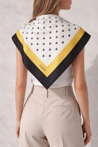 Financier. Šilkinė skarelė Gold