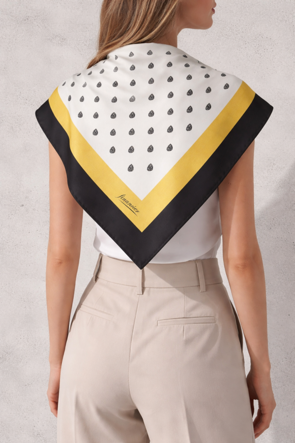 Financier. Šilkinė skarelė Gold