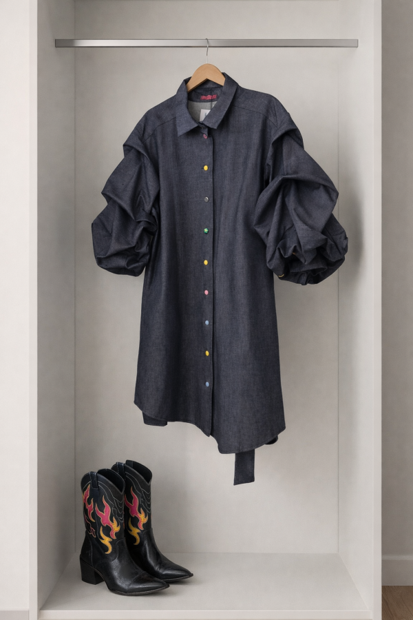 Go Mante. džinso suknelė