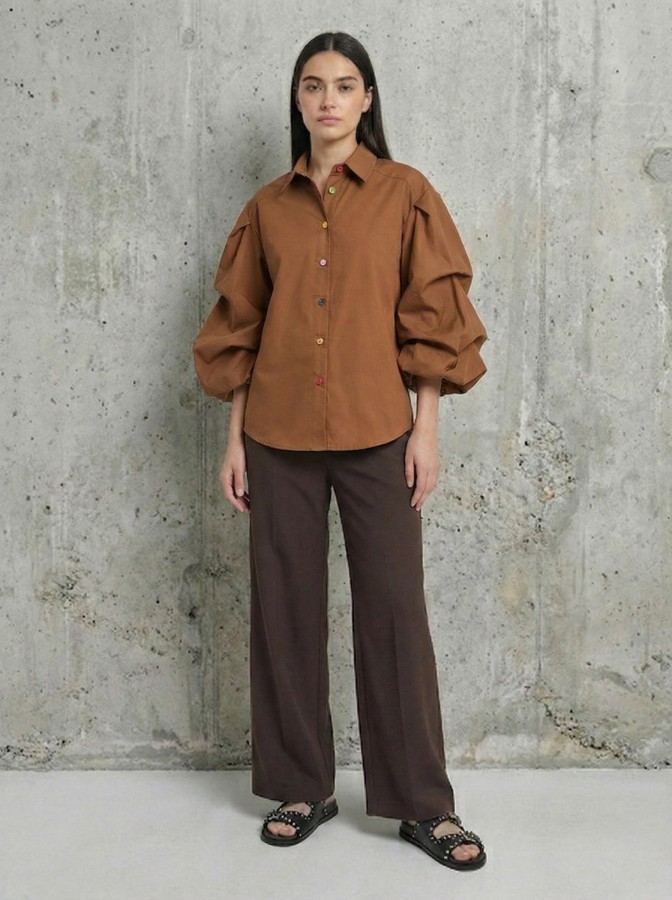 Go Mante. marškiniai rudi