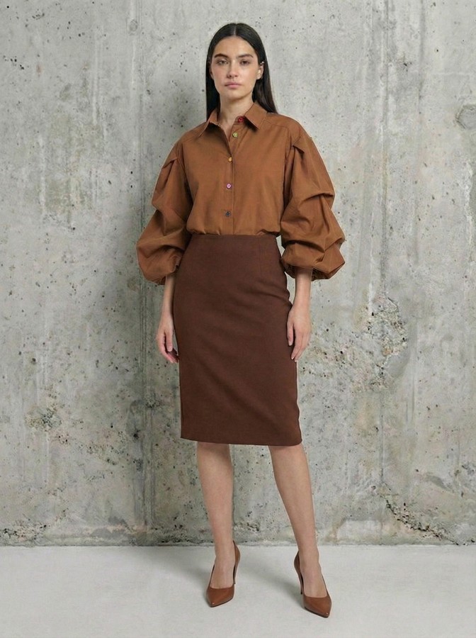 Go Mante. marškiniai rudi