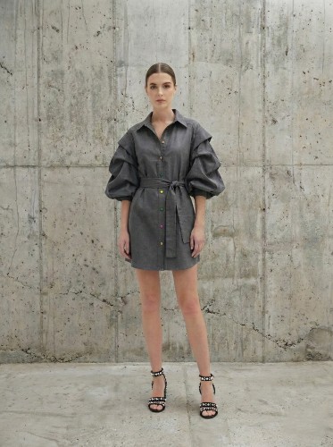 Go Mante. suknelė pilka