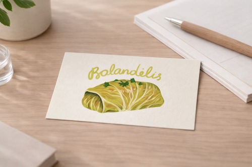 Justina Česnauskaitė. Atvirlaiškis balandėlis