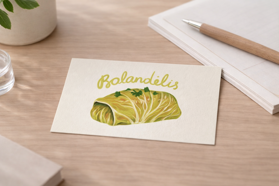 Justina Česnauskaitė. Atvirlaiškis balandėlis