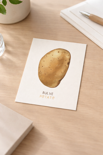 Justina Česnauskaitė. Atvirlaiškis bulvė