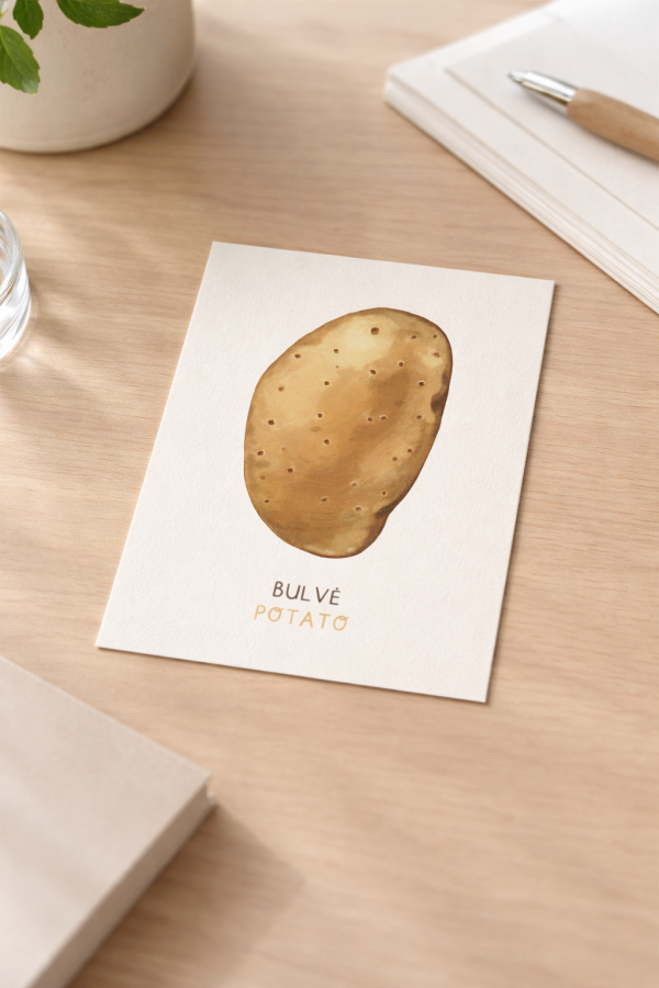 Justina Česnauskaitė. Atvirlaiškis bulvė