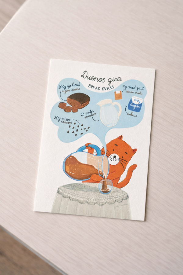 Justina Česnauskaitė. Atvirlaiškis duonos gira