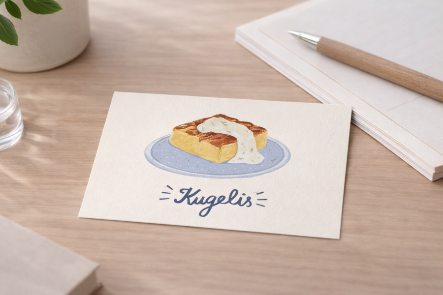 Justina Česnauskaitė. Atvirlaiškis kugelis