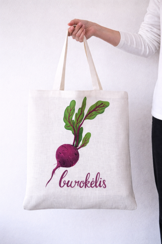 Justina Česnauskaitė. Lininis maišelis burokėlis