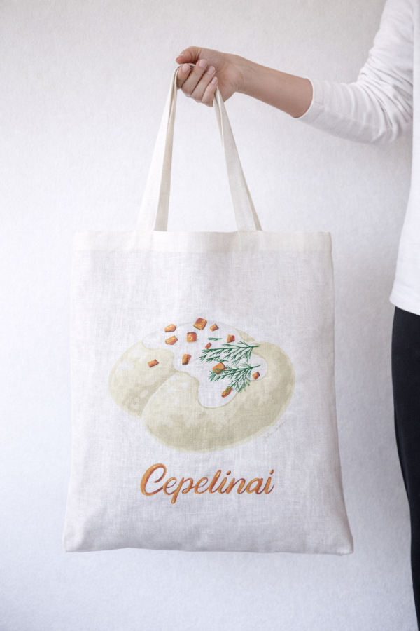 Justina Česnauskaitė. Lininis maišelis cepelinai