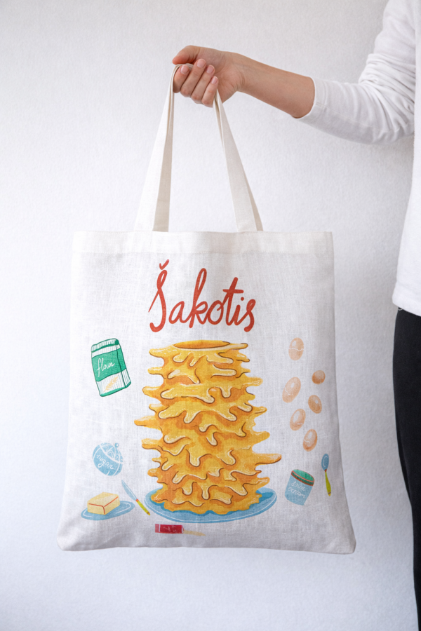 Justina Česnauskaitė. Lininis maišelis šakotis