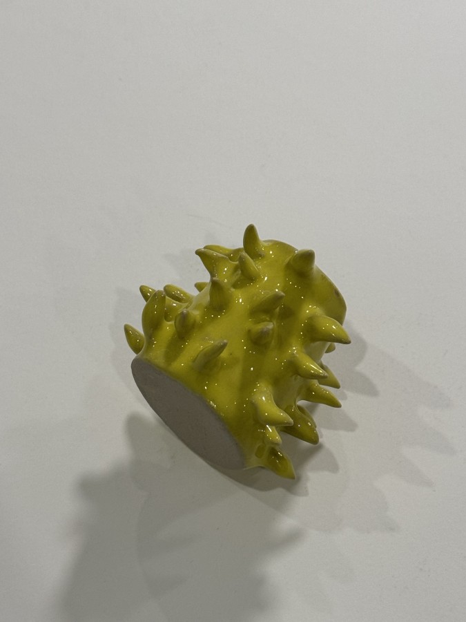 Justina Česnauskaitė. keramikos žvakidė šakotis