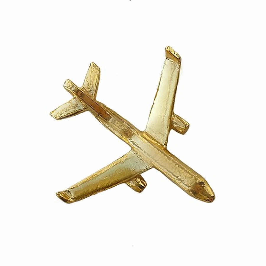 MAKEHEADSTURN. Ženkliukas "GOLDEN PLANE PIN"