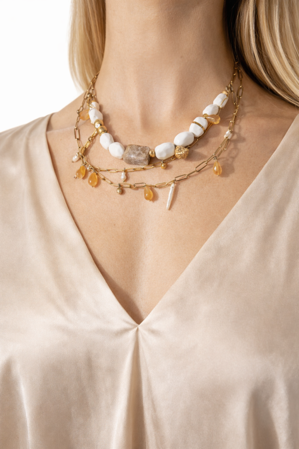 Maži dalykai. porceliano kaklo papuošalas