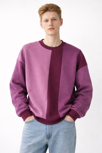 SOLLOS. VYRIŠKAS violetinis su juostom DŽEMPERIS