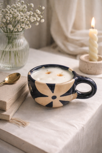 Terra Touch. midnight bloom puodelis