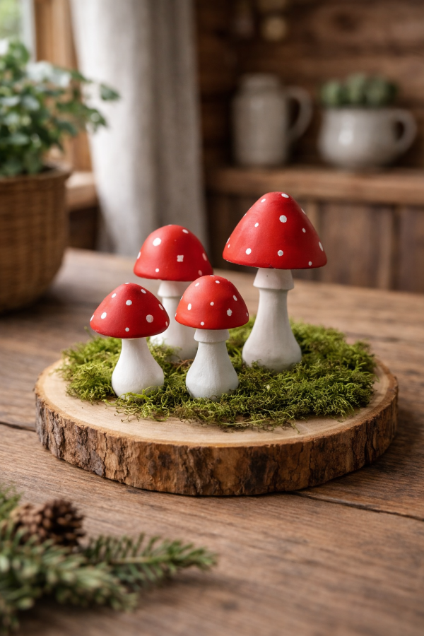 Wood life Jewellery. Figurėlė Grybas