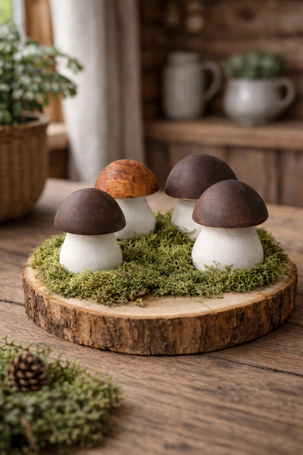 Wood life Jewellery. Figurėlė Grybas