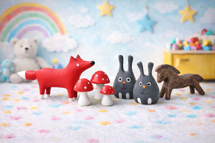 Wood life Jewellery. Figurėlė Grybas