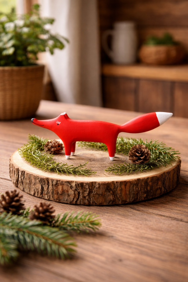 Wood life Jewellery. Figurėlė lapė