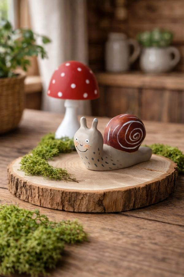 Wood life Jewellery. Figurėlė sraigė Wood life Jewellery. Figurėlė sraigė