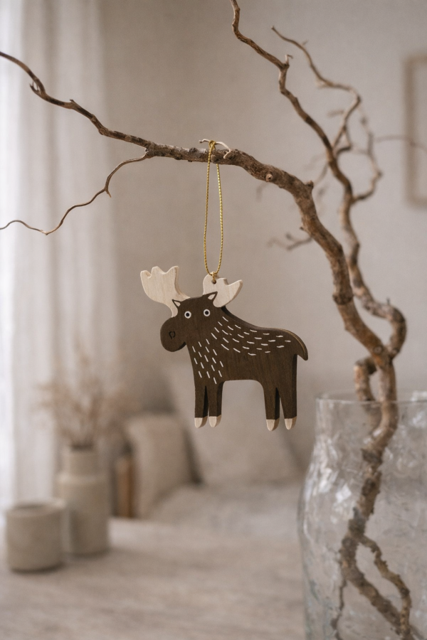 Wood life Jewellery. Kalėdinė dekoracija Briedis