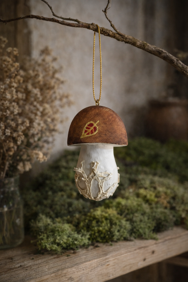 Wood life Jewellery. Kalėdinė dekoracija Mushroom