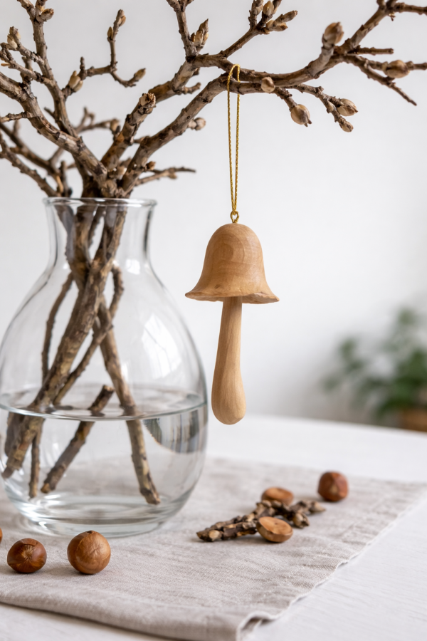 Wood life Jewellery. Kalėdinė dekoracija Mushroom