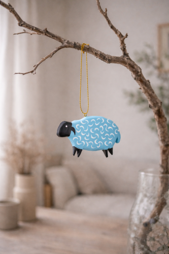 Wood life Jewellery. Kalėdinė dekoracija avis