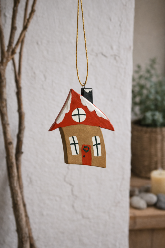 Wood life Jewellery. Kalėdinė dekoracija namas