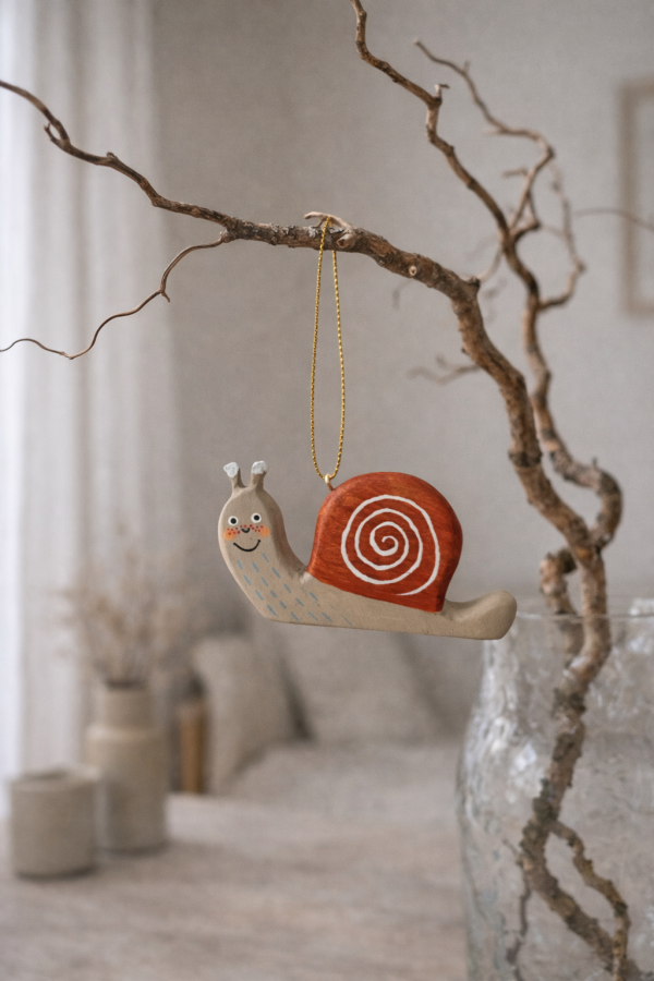 Wood life Jewellery. Kalėdinė dekoracija sraigė