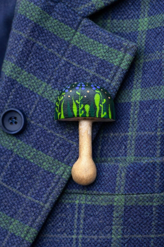 Wood life Jewellery. Mushroom Ženkliukas