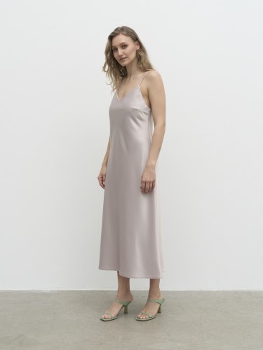 AGAPES WEAR. Rausva slip dress suknelė 
