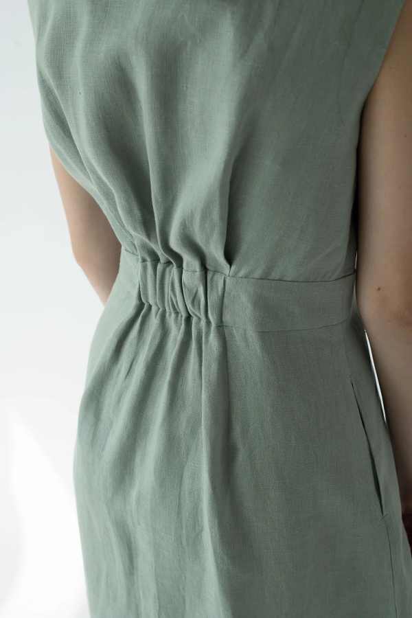 amber linen. GRACE lino suknelė 