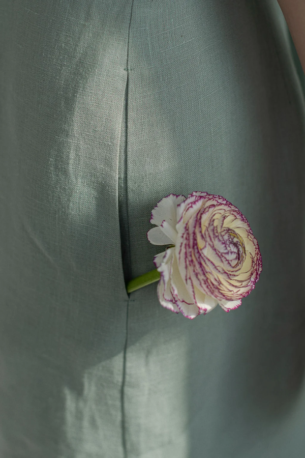 amber linen. GRACE lino suknelė 
