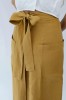 amber linen. JAPAN susiaučiamas lininis midi sijonas