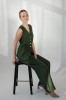 amber linen. Lininės kelnės JAKARTA chaki