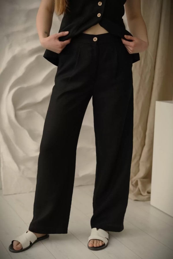 amber linen. Lininės kelnės JAKARTA *Kitos spalvos