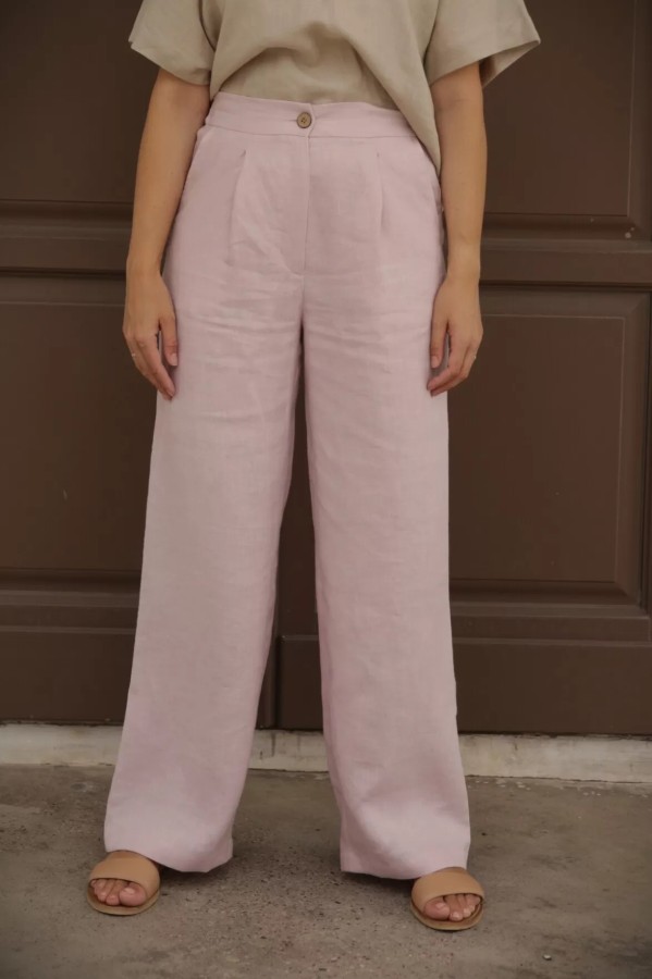amber linen. Lininės kelnės JAKARTA *Kitos spalvos