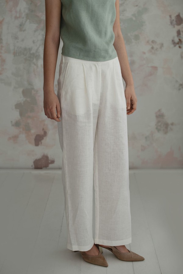 amber linen. Lininės kelnės JAKARTA *Kitos spalvos