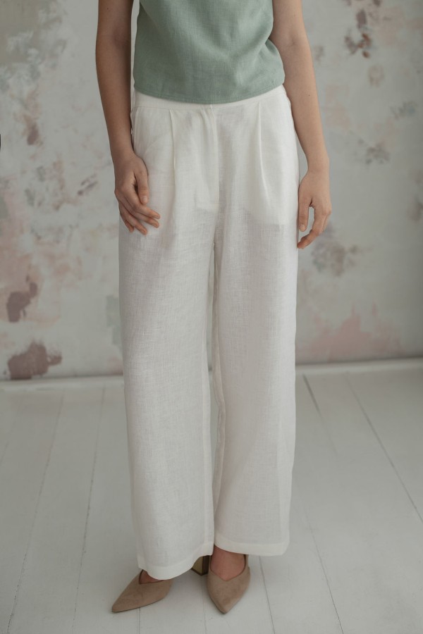 amber linen. Lininės kelnės JAKARTA *Kitos spalvos