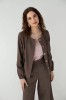 amber linen. Lininis bomber tipo švarkas Helsinki