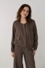 amber linen. Lininis bomber tipo švarkas Helsinki