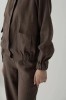 amber linen. Lininis bomber tipo švarkas Helsinki