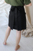 AMBER LINEN. Lininis wrap sijonas Japan 