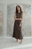amber linen. LUXE ilga lininė liemenė