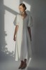 amber linen. Marbella elegantiška lininė suknelė 