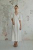amber linen. Marbella elegantiška lininė suknelė 