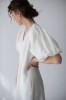 amber linen. Marbella elegantiška lininė suknelė 