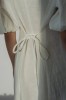 amber linen. Marbella elegantiška lininė suknelė 